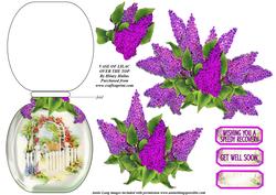 Vase of Lilac Over the Top Card