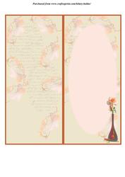 Peach Roses in Bud Vase Insert