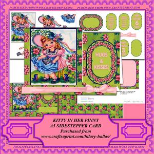 Kitty in Her Pinny A5 Sidestepper Minikit