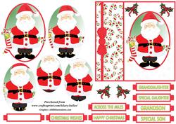 Santa with Candy Canes