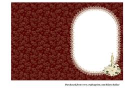 White Poinsettia Insert