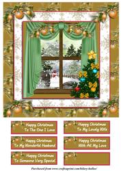 Snowy Christmas Window