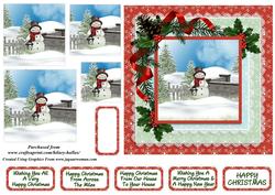 Snowman by the Gate