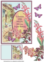 Country Cottage With Orchids