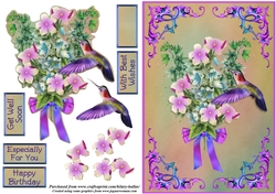 Bouquet With Hummingbird