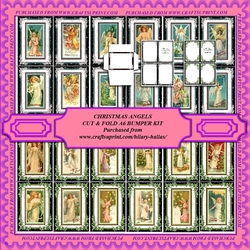 Christmas Angels A6 Cut & Fold Bumper Kit