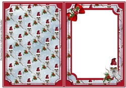 Snowy Christmas Owl Insert