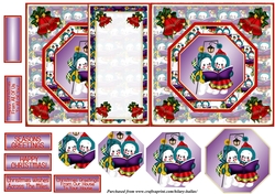Carolsinging Snowmen No Hole Foldback