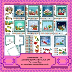 Christmas Cars 6x6 Card Front Bumper Kit