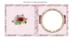Pink Floral Insert