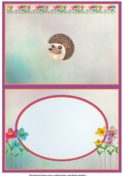 Cute Little Hedgehog Insert