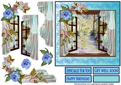 Window Overlooking Forest Stream