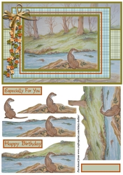 Otter On The Riverbank
