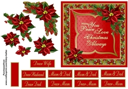 Peace & Love Red Poinsettia