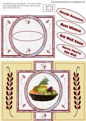 Basket of Fruit Get Well Card