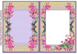 Pink Floral Insert