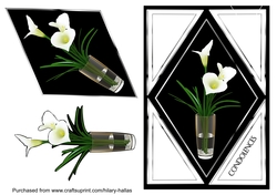 Diamond Arum Lily Condolence
