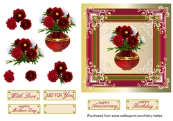 Vase of Roses