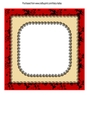Red & Gold Lacey 8x8 Insert Panel