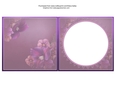 Purple Floral Insert