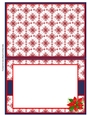 Red Snowflakes Insert