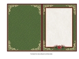 Green & Gold 7x5 Christmas Insert