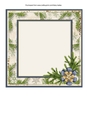 Green & Gold 8x8 Card Insert Panel