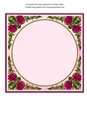 Dk Pink Rose Insert Panel