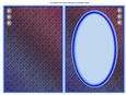 Blue and Pink A5 Card Insert