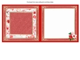 Red & White Floral 6x6 Insert