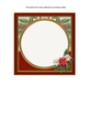 Christmas Poinsettia Insert Panel