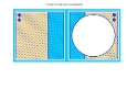 Blue Polkadot 5x5 Card Insert