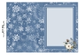 Blue Snowflake A5 Insert