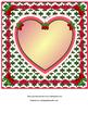 Holly & Heart Christmas Insert