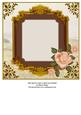Art Deco Lady & Dog 8x8 Insert