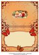 Mixed Vintage Roses & Butterflies Insert