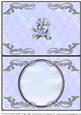 Pale Blue Floral Insert