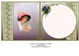 Lovely Lady in Ribbon Hat Insert