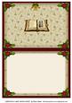 Christmas Carol Book Insert