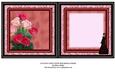 Evening Gown with Pink Roses Insert