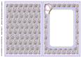 Purple Flowers with Pearls Insert