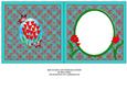 Red Tulips & Butterflies Insert