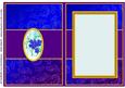 Pretty Blue Flower Insert