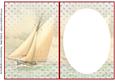 Vintage Sailboat Insert