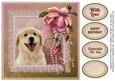 Gorgeous Puppy with Lace Ribbon & Pearls