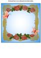 Watercolour Roses & Butterflies Insert Panel