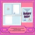 5x7 Baby Boy Cut & Fold