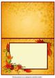 Autumn Leaves A5 Tentfold Insert