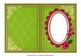 Green Damask Insert