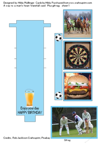 A WAY TO A MANS HEART  WATERFALL CARD